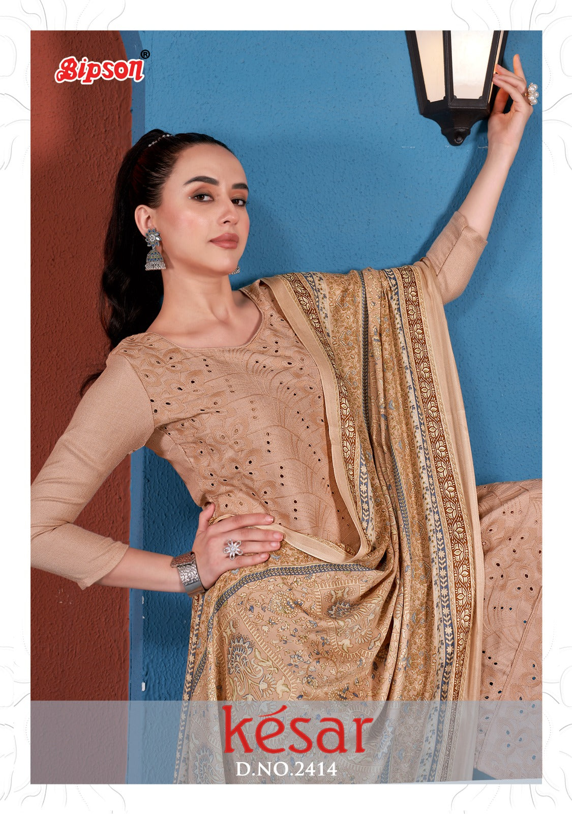 Vintage Collection » Kesar Rooh Velvet Blossom Salwar Suit Design 113-001  to 113-006 Series